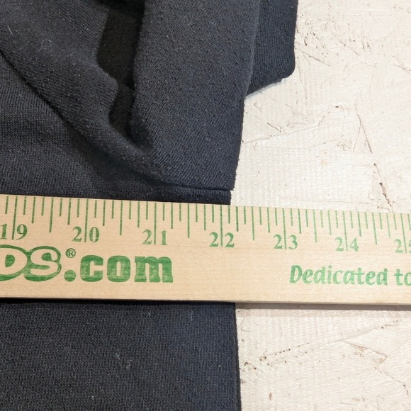 GAP Sweatshirt Dress – Women's L Black Long Sleeve Cowl Neck Drawstring - Picture 5 of 9